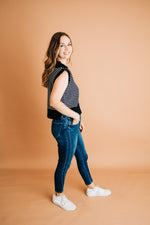 Knit Collared Sleeveless Top