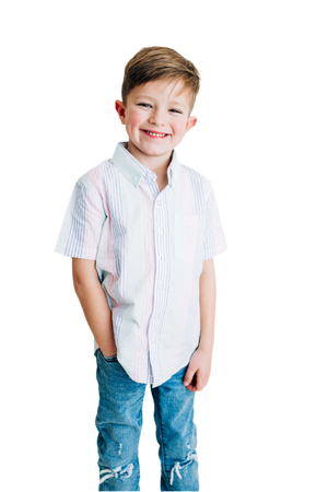 Multi-Color Seersucker Stripe Shirt