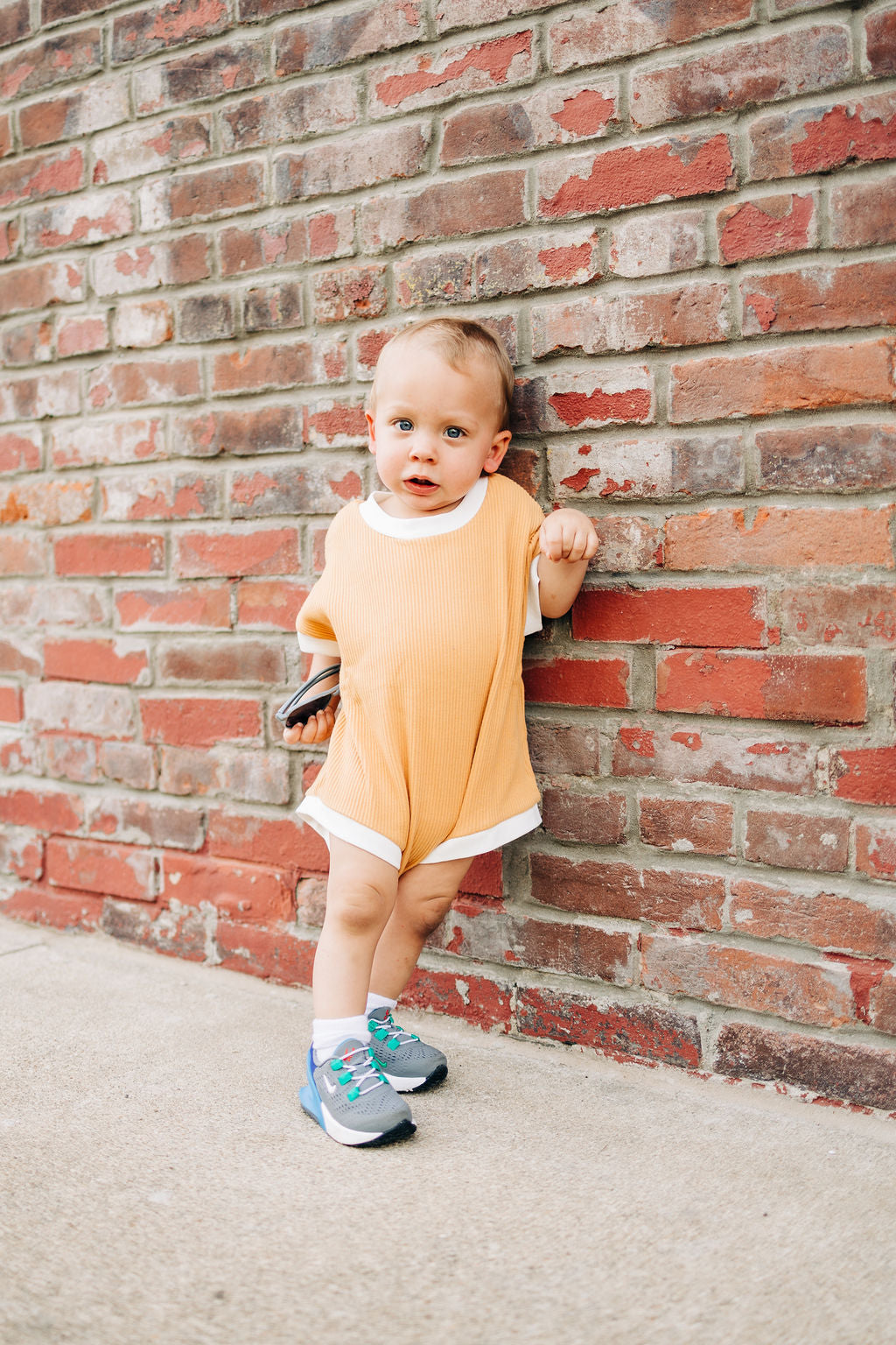 Oversized Romper - Mustard