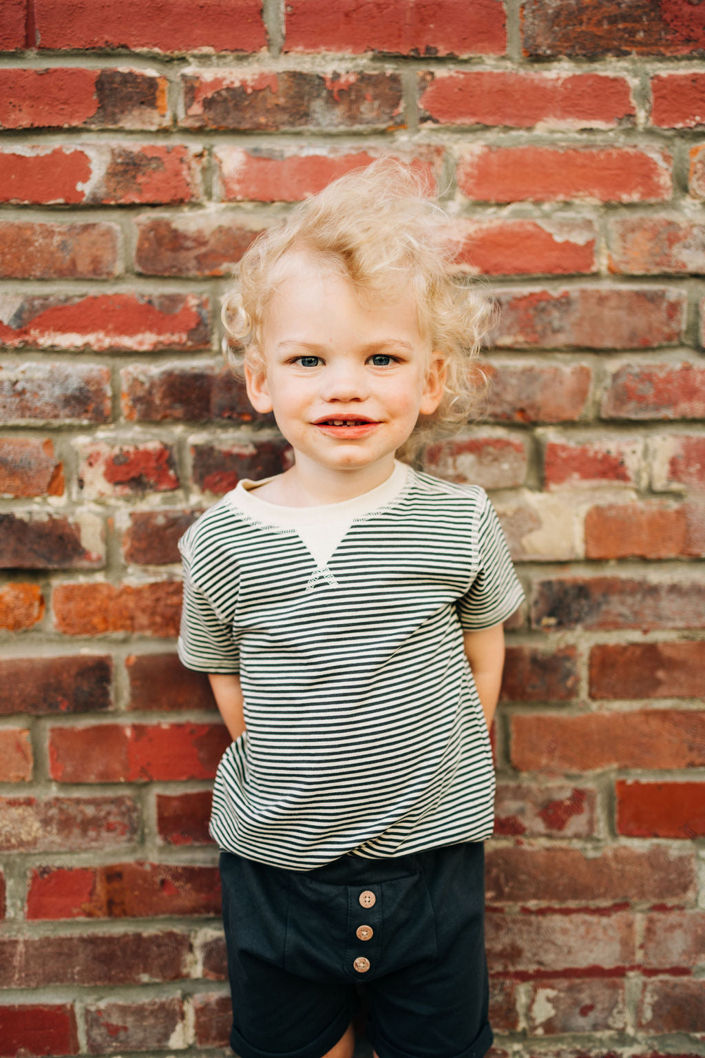 Charcoal Stripes Tee