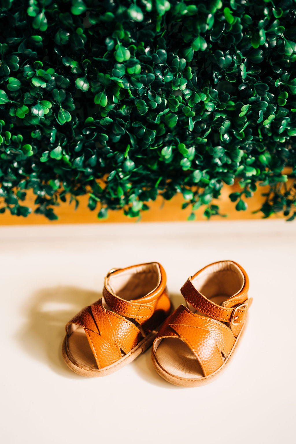 Tawny Leather Baby Sandals