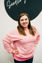 Pretty in Pink Striped Long Sleeve Top