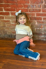Pink & Cream Colorblock Tiered Sweater