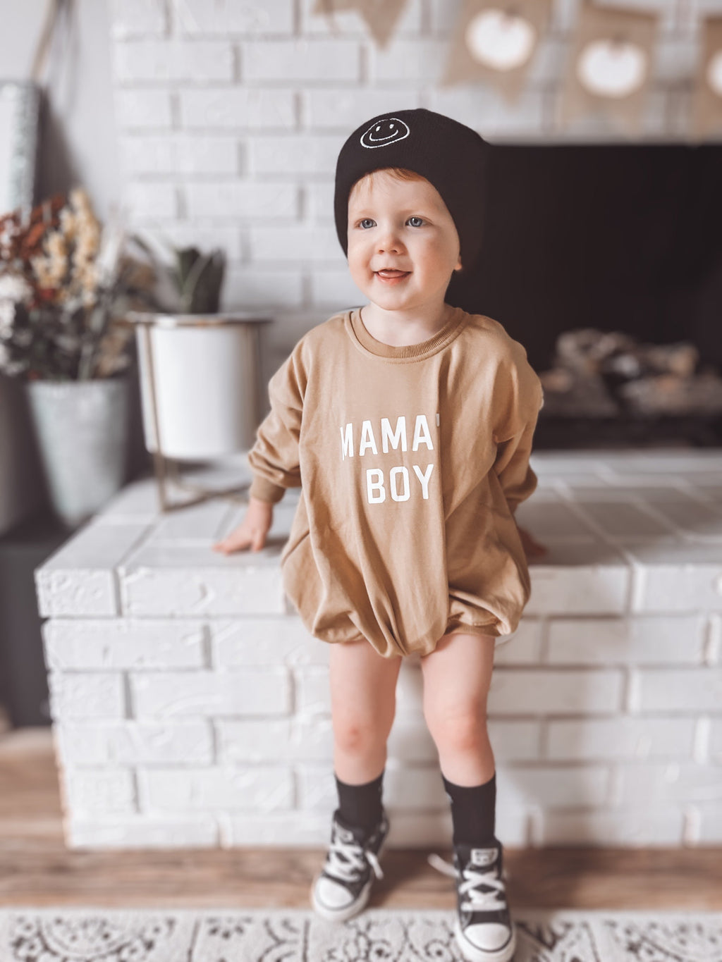 Mama's Boy Sweatshirt Romper