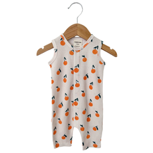 Waffle Romper - Oranges