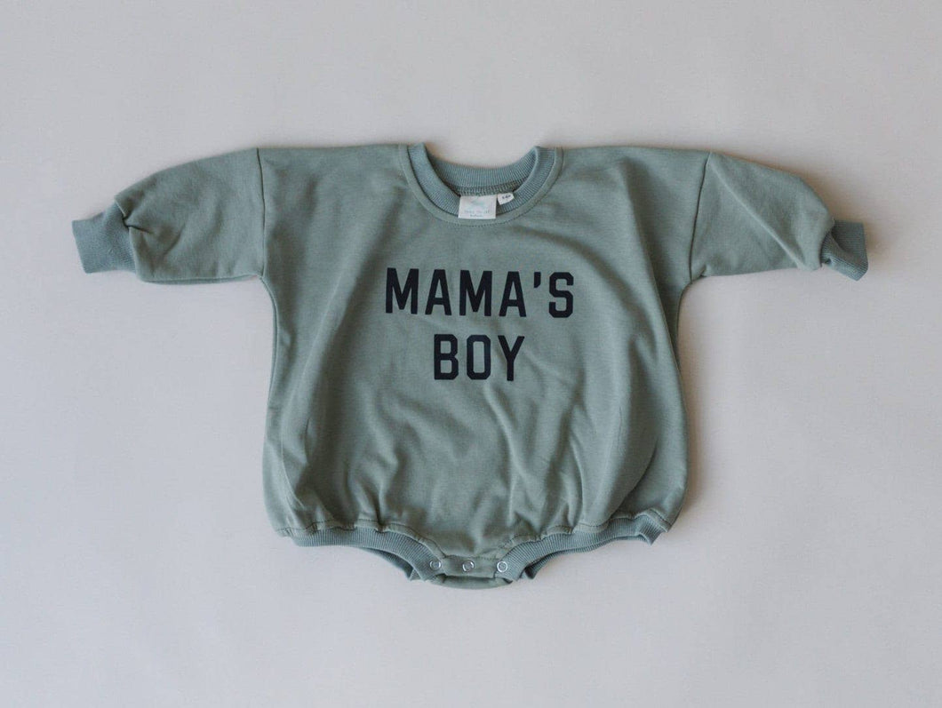 MAMA'S BOY Oversized Sweatshirt Romper
