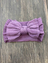 Cable Knit Bow Headband