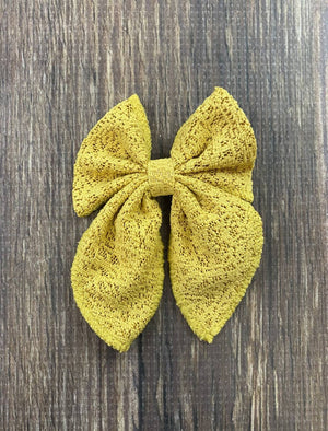 Eyelet Lace Hair Bow
