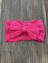 Cable Knit Bow Headband