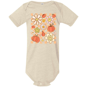 Checkered Fall Florals Shirt & Onesie