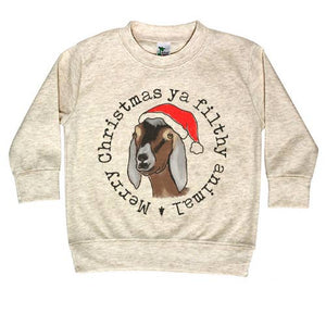 "Merry Christmas ya filthy animal" Funny Farm Goat Country