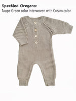 Cotton Knit Romper w/ zipper