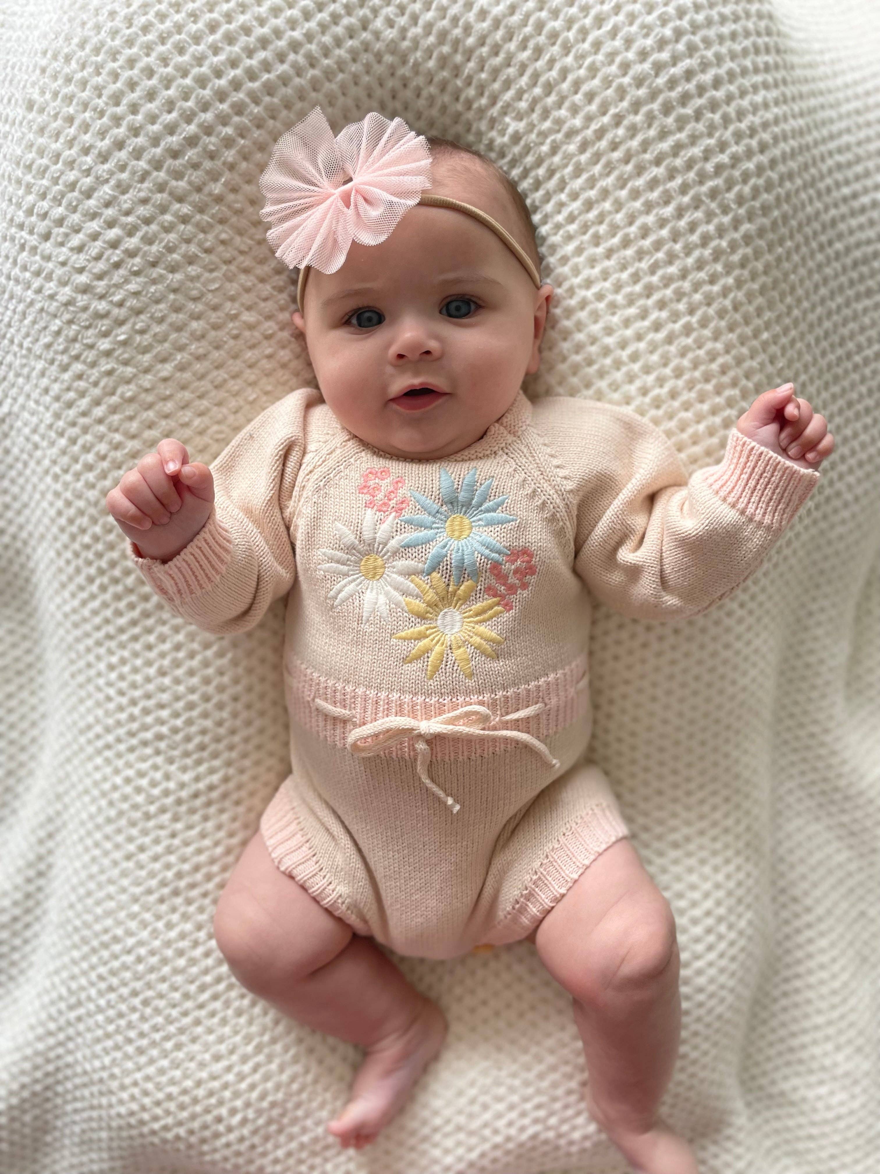 Daisy Knitted Romper