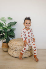 Football Print 2pc Pajama Set