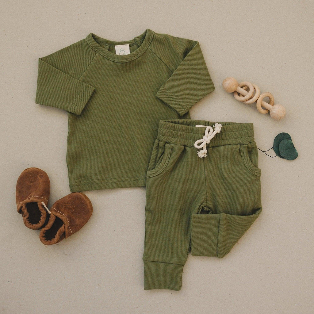 Organic Cotton Ribbed 2pc Set