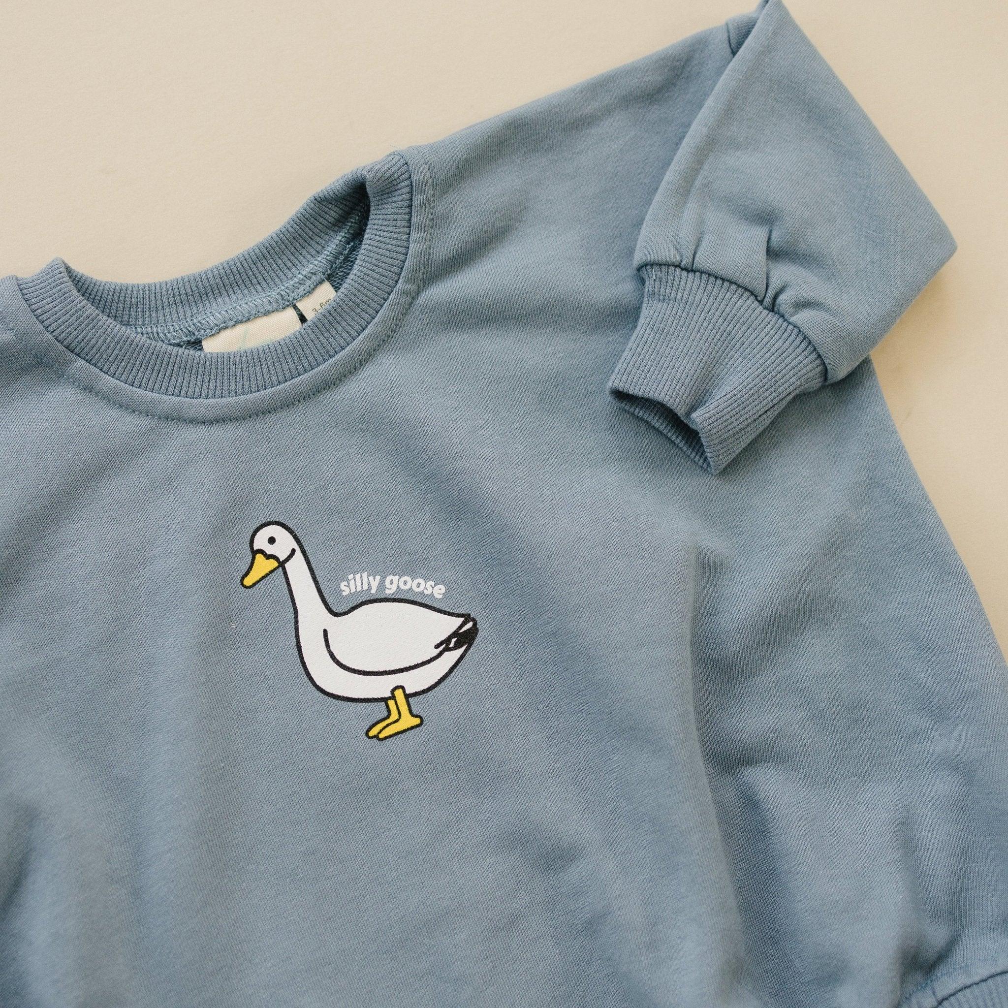 Silly Goose Sweatshirt Romper