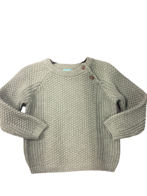 Sage Popcorn Pullover Sweater