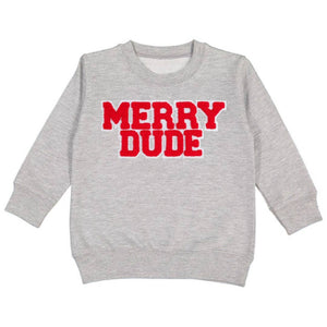 Merry Dude Patch Christmas Sweatshirt