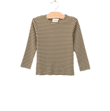 Green Stripe Rib Tee