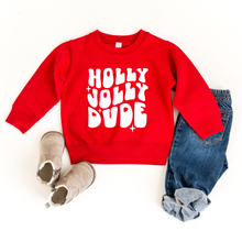Holly Jolly Dude Pullover Toddler Christmas sweatshirt