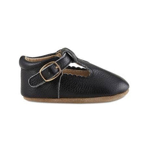 Black Soft-Soled Leather Baby Mary Janes